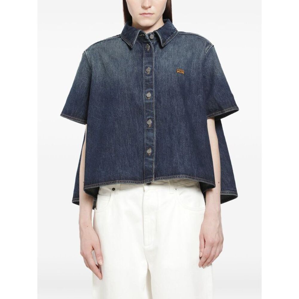 Loewe Women Denim Trapeze Shirt